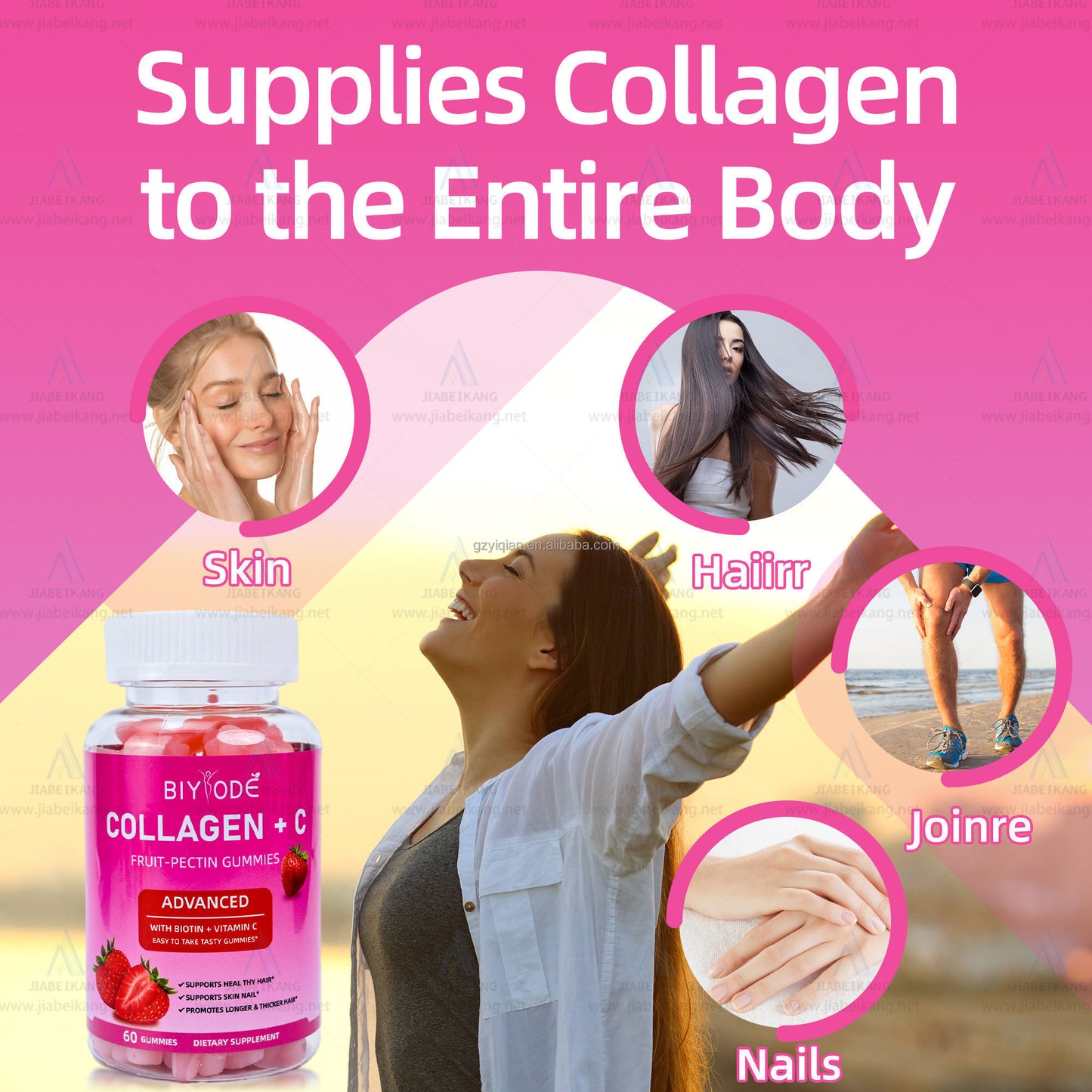 Collagen Gummy Candies, 60 Vitamin Pills For Women